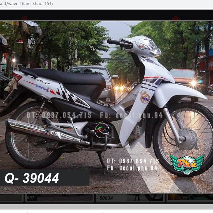 Tem rời Wave 100 xe trắng
