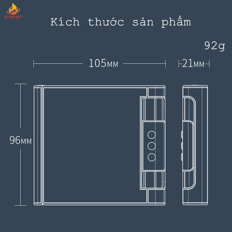 Hộp đựng thuốc Focus 10 điếu 20 điếu kiêm bật lửa khò 1 tia lấy thuốc sang trọng tiện lợi