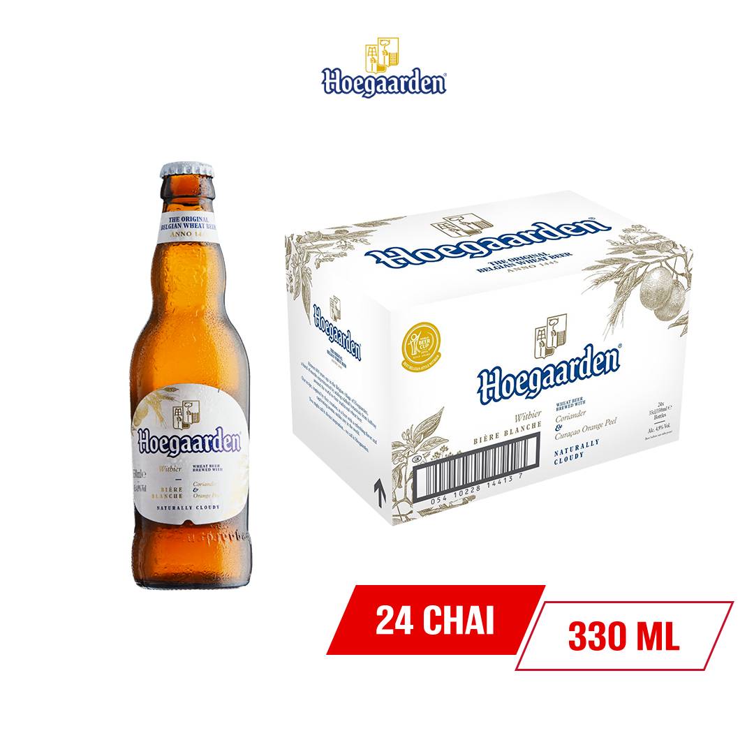 Thùng 24 Chai Bia Hoegaarden (330ml / Chai)