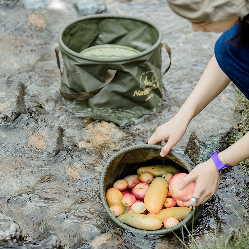 Chậu cắm trại, dã ngoại gấp gọn NatureHike NH20SJ040 20L - Foldable round bucket