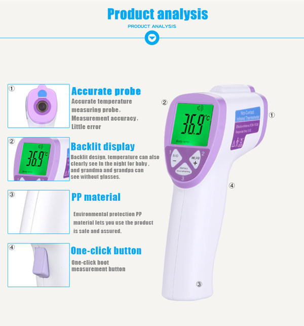 Bán sỉ nhiệt kế hồng ngoại đa chức năng Infrared Thermometer FI01