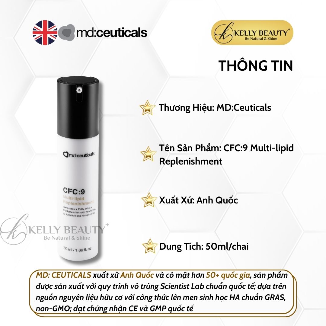 Kem Dưỡng Phục Hồi Da CFC:9 Multi-Lipid Replenishment - MD:Ceuticals | Kelly Beauty