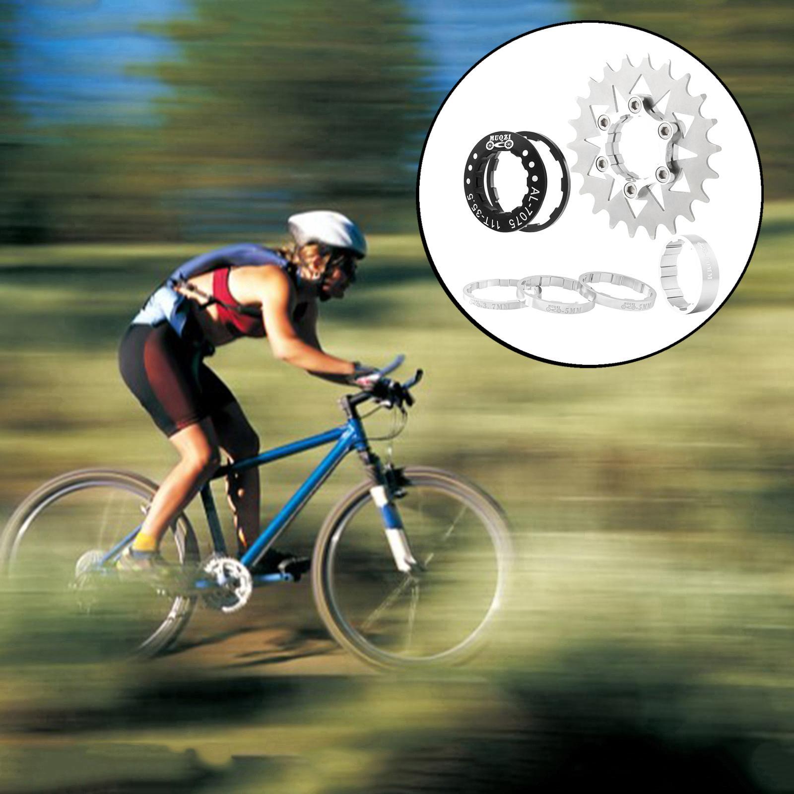 Single Speed Cassette Cog Fixed Gear Conversion Set for 7 to 10s Hubs