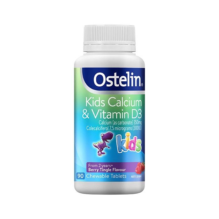 Canxi & vitamin D Ostelin Kids Úc cho bé từ 2 tuổi (90 viên)