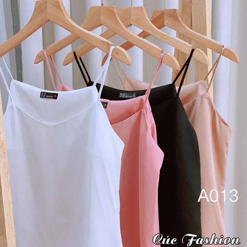 Áo 2 dây nhiều màu Cúc Fashion A013