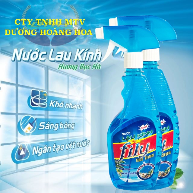 Nước Lau Kính Hương Bạc Hà Đánh bật các vết bẩn trên mặt kính