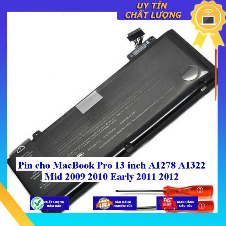 Pin cho MacBook Pro 13 inch A1278 A1322 Mid 2009 2010 Early 2011 2012 - Hàng Nhập Khẩu New Seal