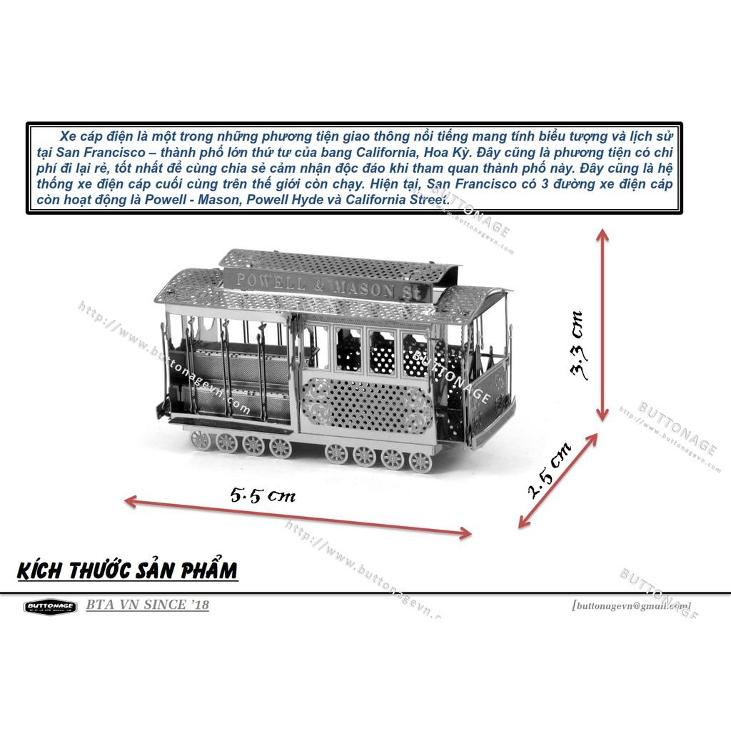 Mô Hình Lắp Ráp 3d Xe Cáp Điện Thành Phố San Francisco