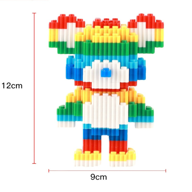 [Full mẫu] Đồ chơi lắp ráp bearbrick gấu bạo lực mini 3d decor độc đáo đáng yêu