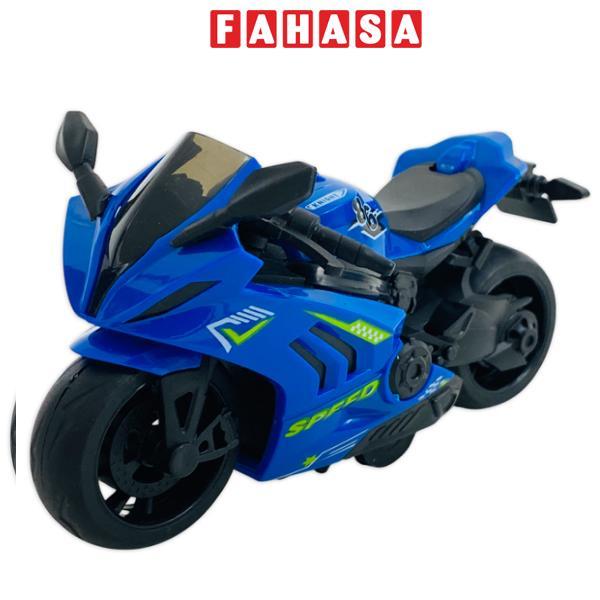 Đồ Chơi Siêu Xe Môtô Tốc Độ Chạy Trớn - Kingdom Toys 7607 (850-7) - Màu Xanh Dương