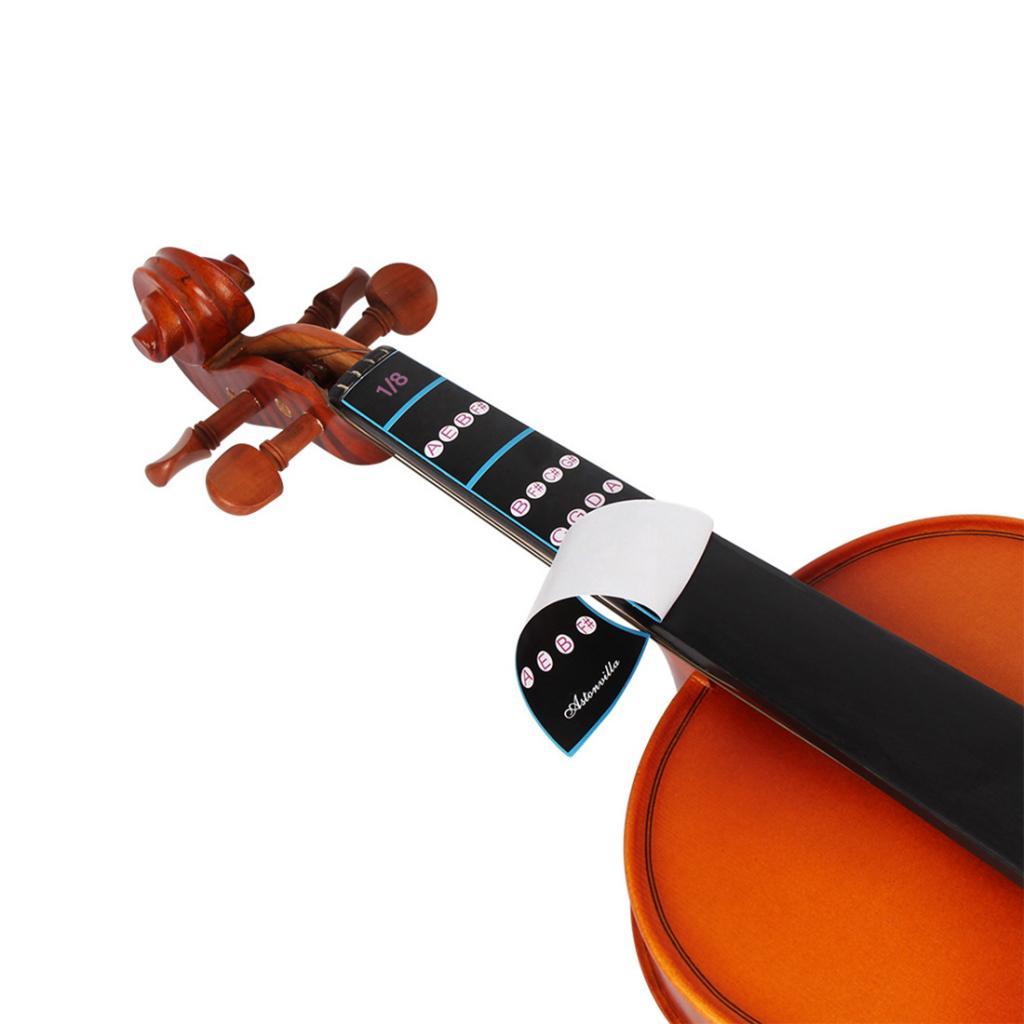 10pcs 1/8 Violin Fretboard Finger Chart Guide Sticker for Beginner Kids