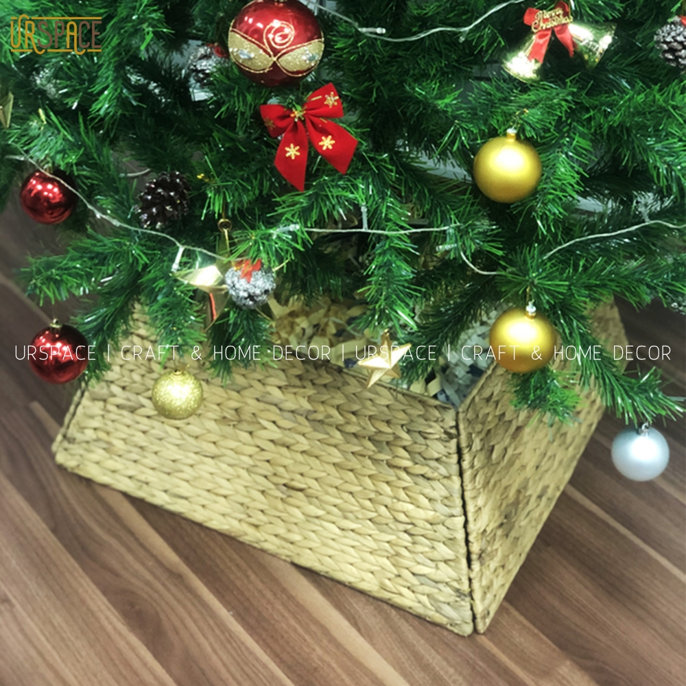 Đế trang trí gốc cây thông Noel Phụ kiện Hàng rào bằng lục bình/ HYACINTH TREE SKIRT