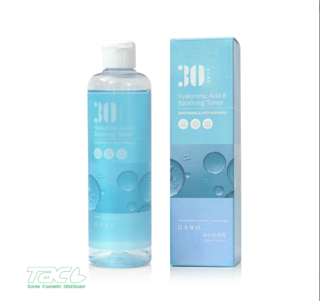 Nước hoa hồng Hyaluronic dưỡng trắng da chống nhăn siêu cấp ẩm - DABO Hyaluronic Acid 8 Soothing Toner 300ml