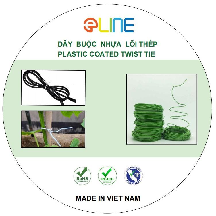 Dây buộc lõi thép vỏ nhựa cắt đoạn 10cm 100 sợi lõi thép 0.45mm