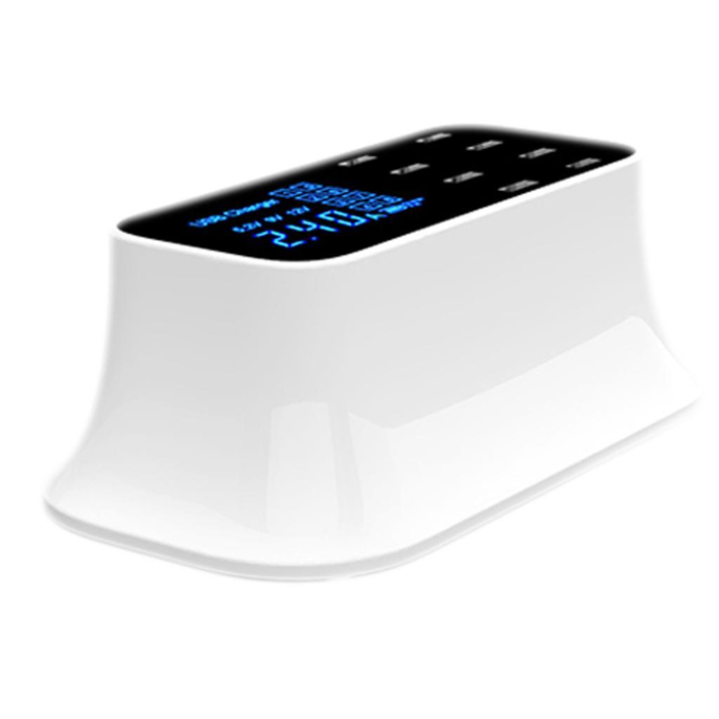 8-Port Quick Charge 3.0 Led Display USB Charger Adapter For Android Phone