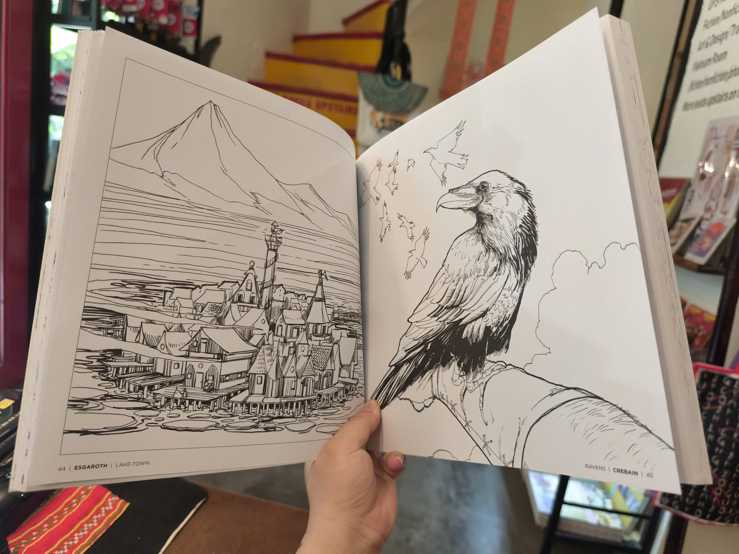 Sách - The Epic World of Tolkien: Coloring Book | Art / Sách Tô màu / Ngoại văn Nhập khẩu UK