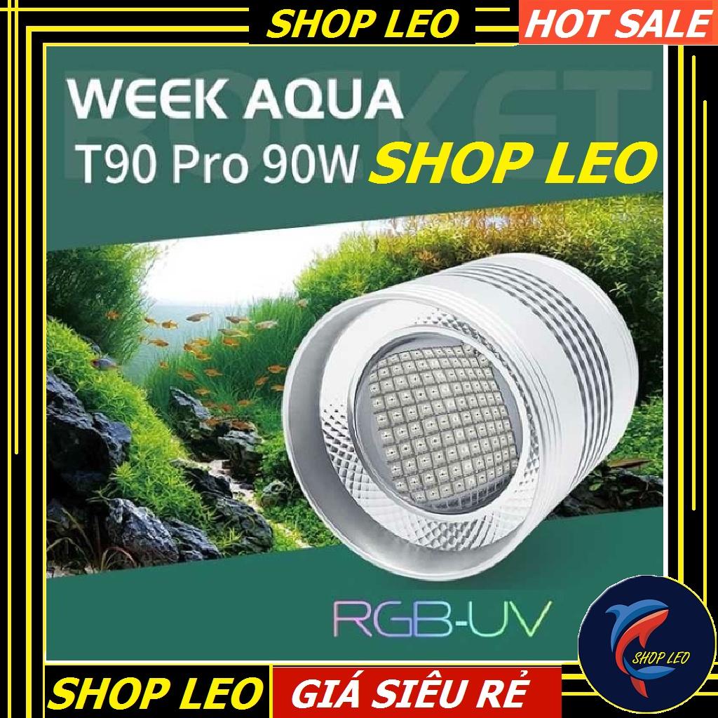 Đèn Week T90 Pro (Chỉnh APP) - LED RGB-UV cao cấp - đèn week treo dạng LON - phụ kiện thủy sinh - shopleo