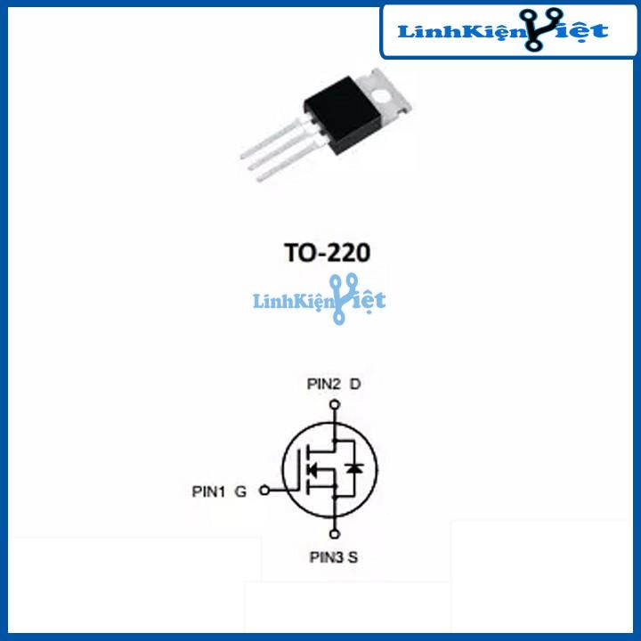 Sản phẩm MOSFET 2N60 TO-220 2A 600V N-1CH