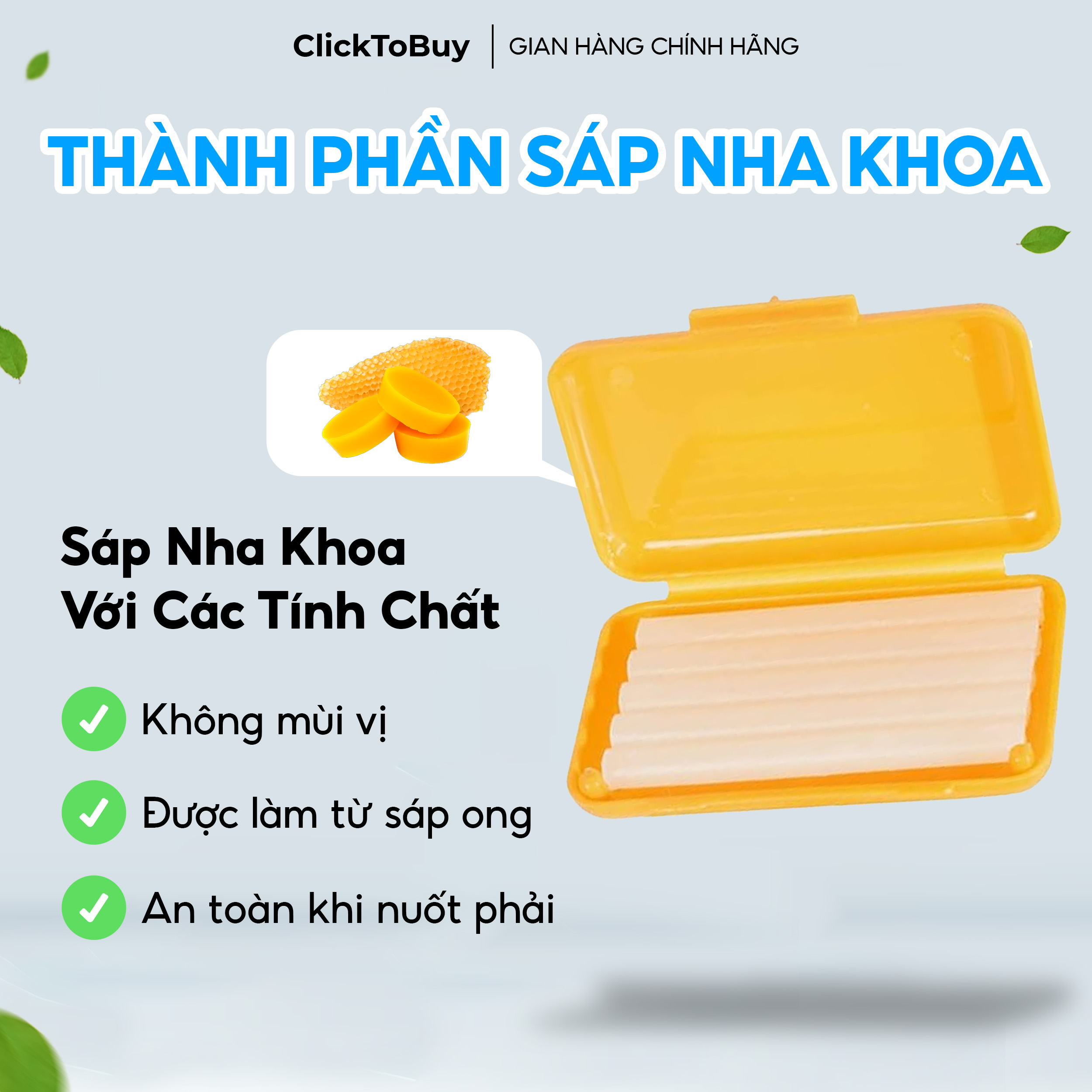 Sáp Nha Khoa Coral 10 mùi , Sáp Giảm Đau Khi Chỉnh Nha, Niềng Răng, Giảm Nhiệt Miệng