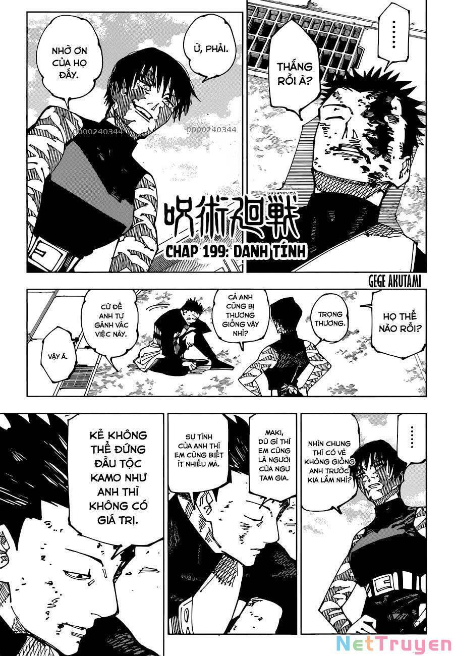 jujutsu kaisen - chú thuật hồi chiến chapter 199 2
