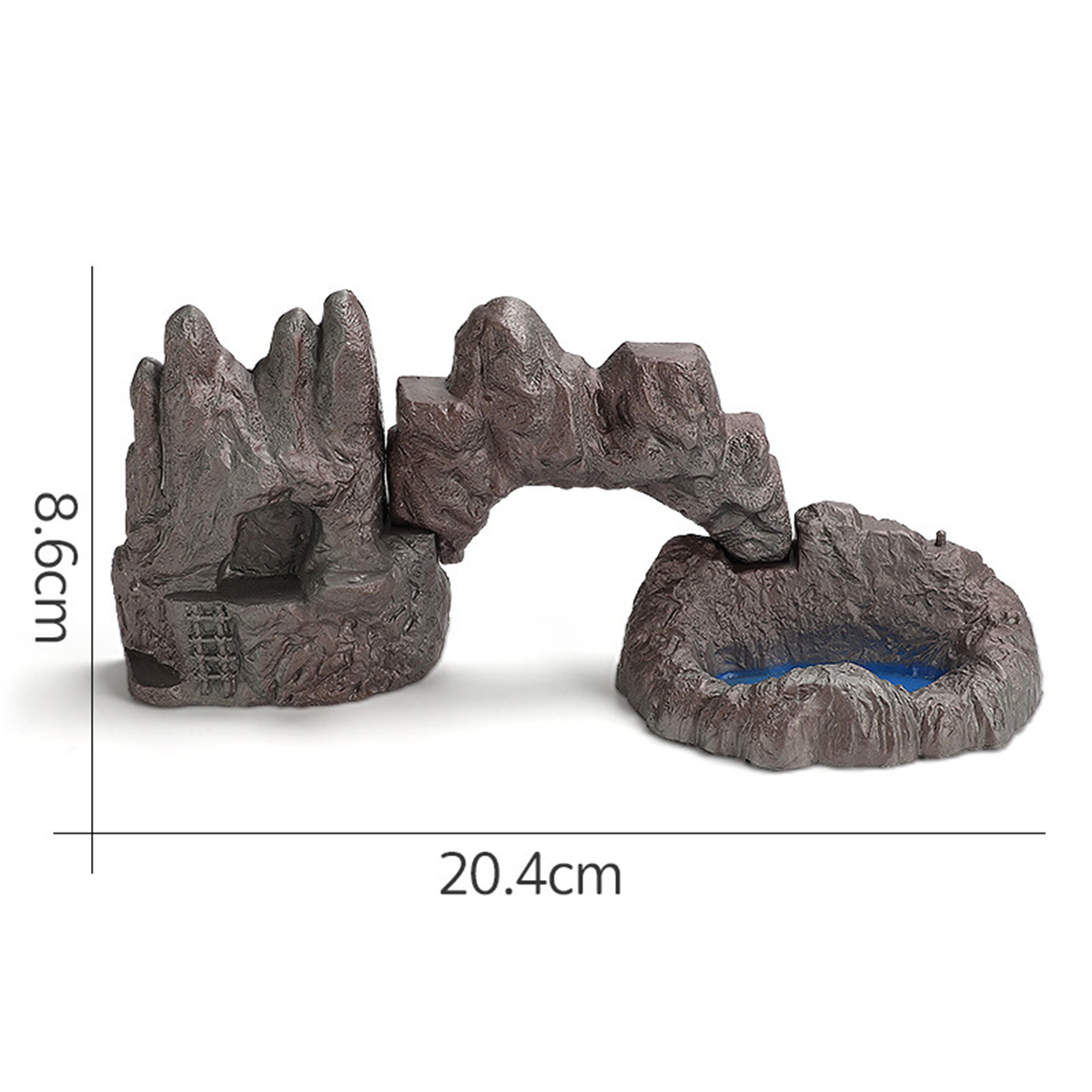 Mô hình 21 món hàng rào, đá, nhà & phụ kiện bổ sung cho bộ đồ chơi động vật 60 chi tiết - New4all