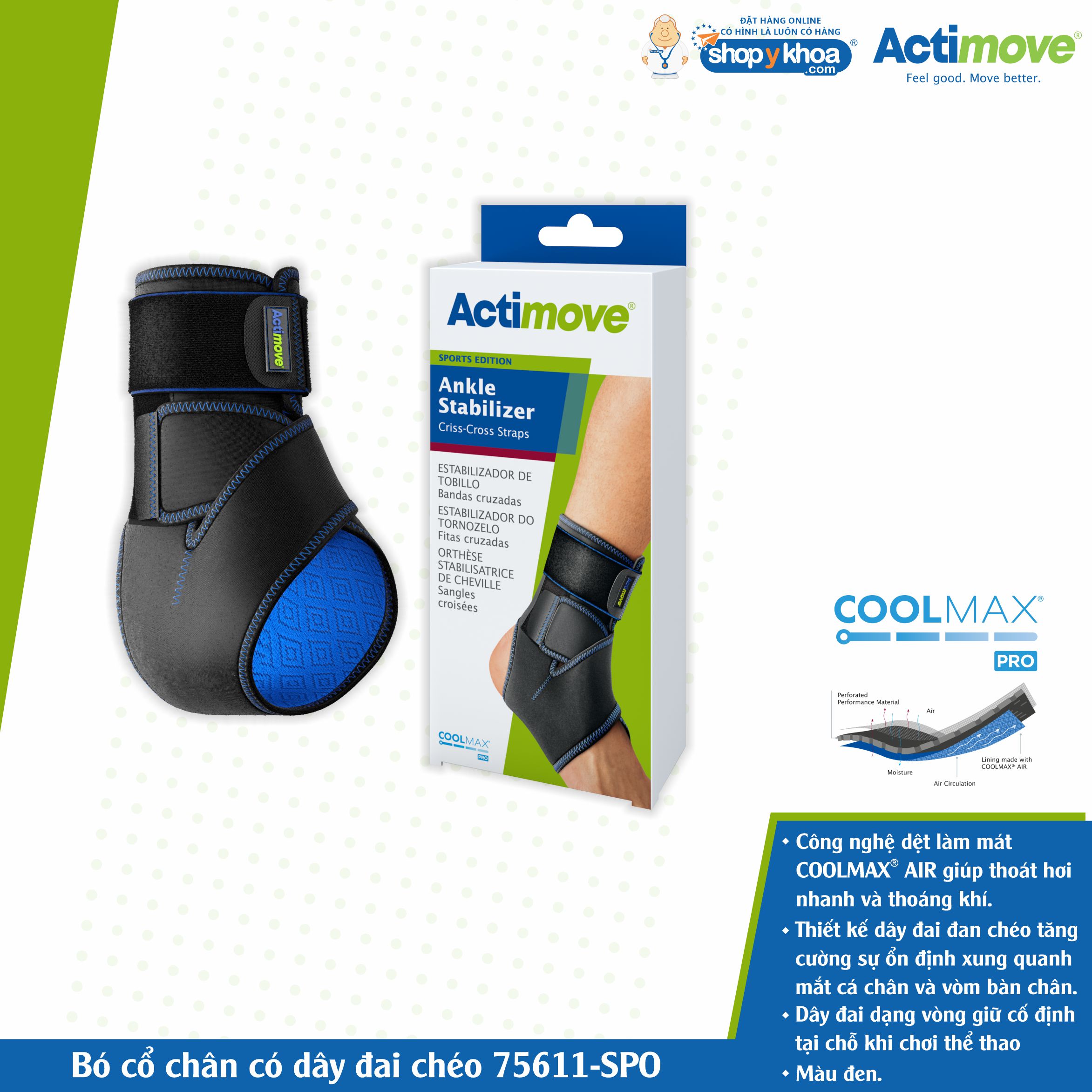 Bó cổ chân có dây đai chéo 75611-SPO Actimove Ankle Stabilizer