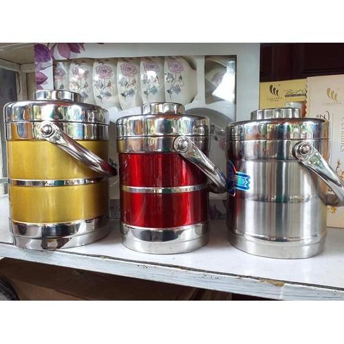 Cặp Lồng Inox Giữ Nhiệt 3 Ngăn Inox 1.4L Kiểu Dáng Hàn Quốc - Vận Chuyển Miễn Phí Toàn Quốc