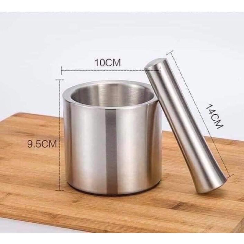 Bộ cối chày inox