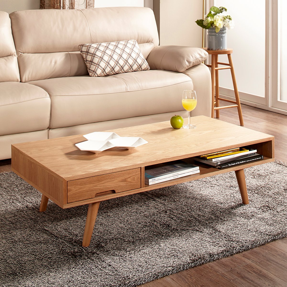 TT005 - BÀN TRÀ SOFA GỖ TỰ NHIÊN SCANDINAVIAN