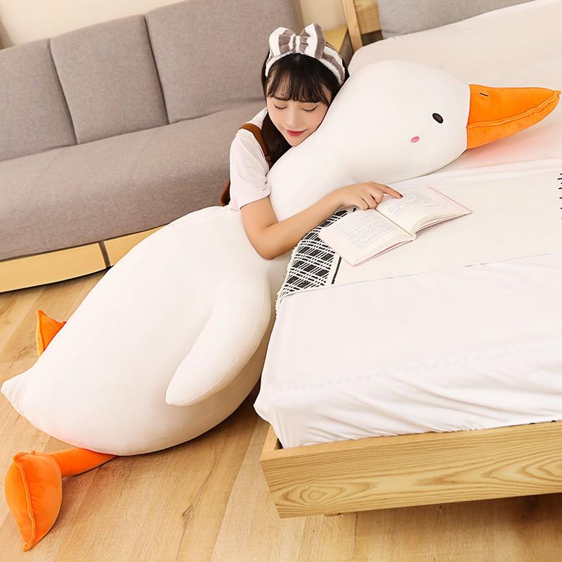 Lớn Kawaii Gối Sang Trọng Đồ Chơi Vịt Con Dễ Thương Gối Ngủ Cao Cấp Ngỗng Búp Bê Nhồi Bông Ngộ Nghĩnh Món Quà Ngọt Ngào Cho Bạn Bè Trẻ Em quà Tặng