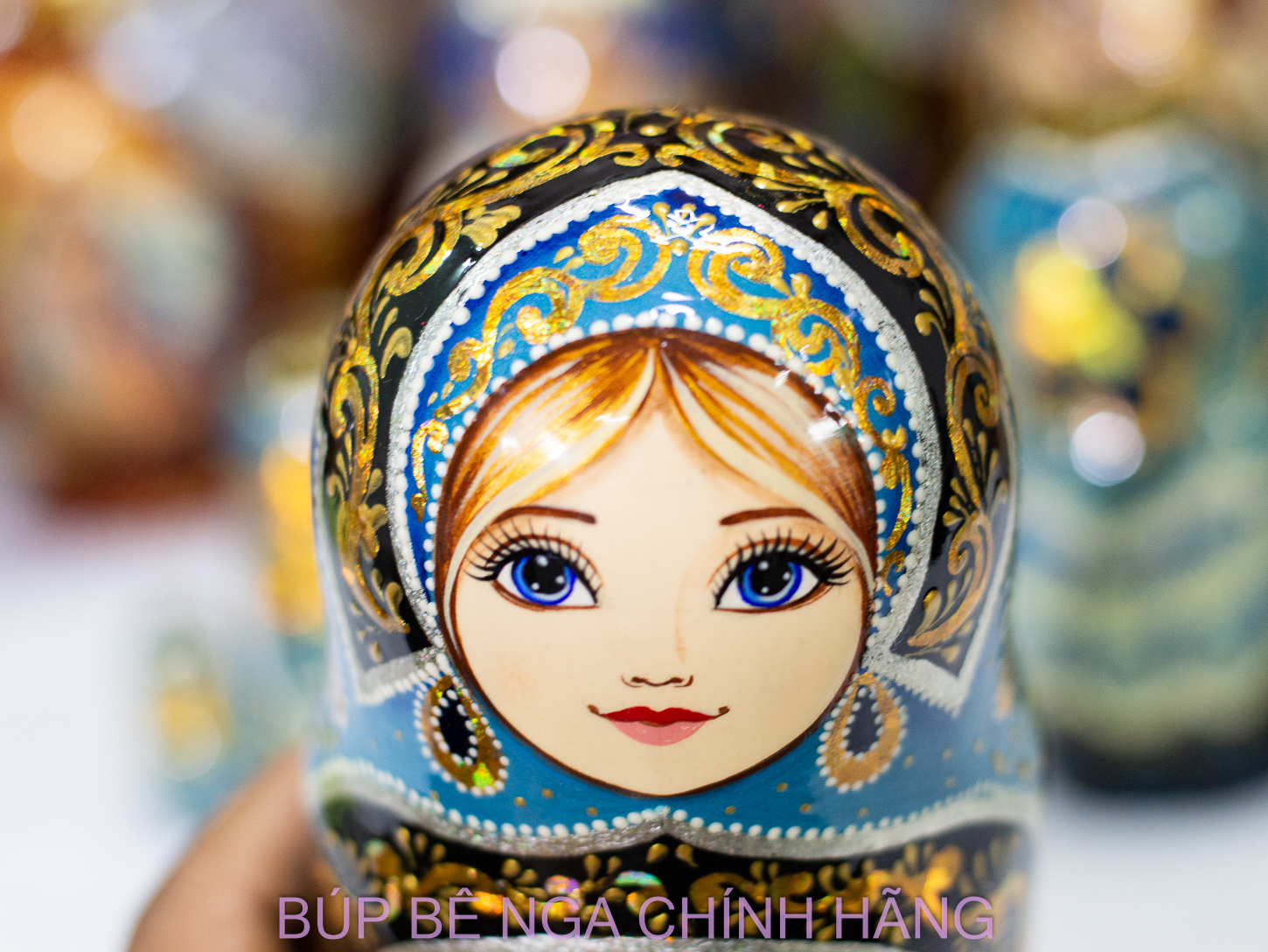 BỘ BÚP BÊ NGA MATRYOSHKA CAO CẤP 5 LỚP 18CM HOA VĂN &quot;VỞ BALE HỒ THIÊN NGA&quot; RẤT ĐẸP VÀ SANG TRỌNG