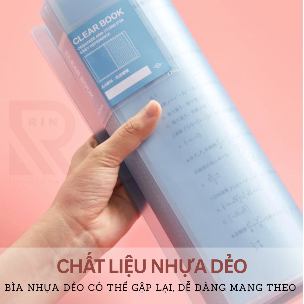 File đựng tài liệu lá A4 / Túi tài liệu lá A4 20-40-60 lá – lưu trữ tài liệu