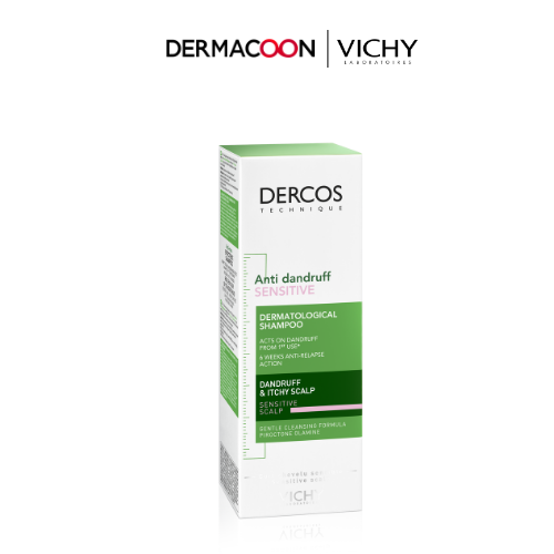 Dầu Gội Giúp Giảm Gàu Cho Da Đầu Dầu Và Nhạy Cảm Vichy Dercos Technique Anti-Dandruff Sensitive Advanced Action Shampoo 200ml