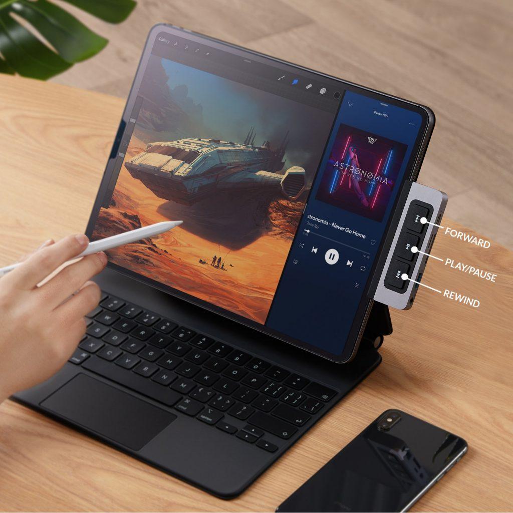 Hub HyperDrive HD499 6IN1 HDMI 4K/60HZ Cổng Chuyển Đổi Type C Đa Phương Diện Dành Cho iPad Pro - Hàng Chính Hãng