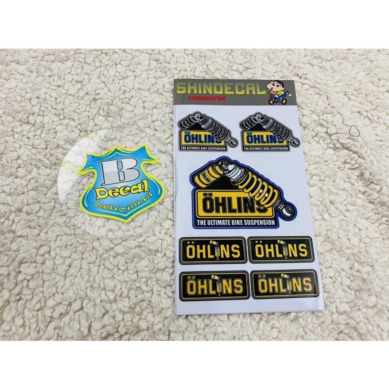 Tem logo sticker phuộc ohlins