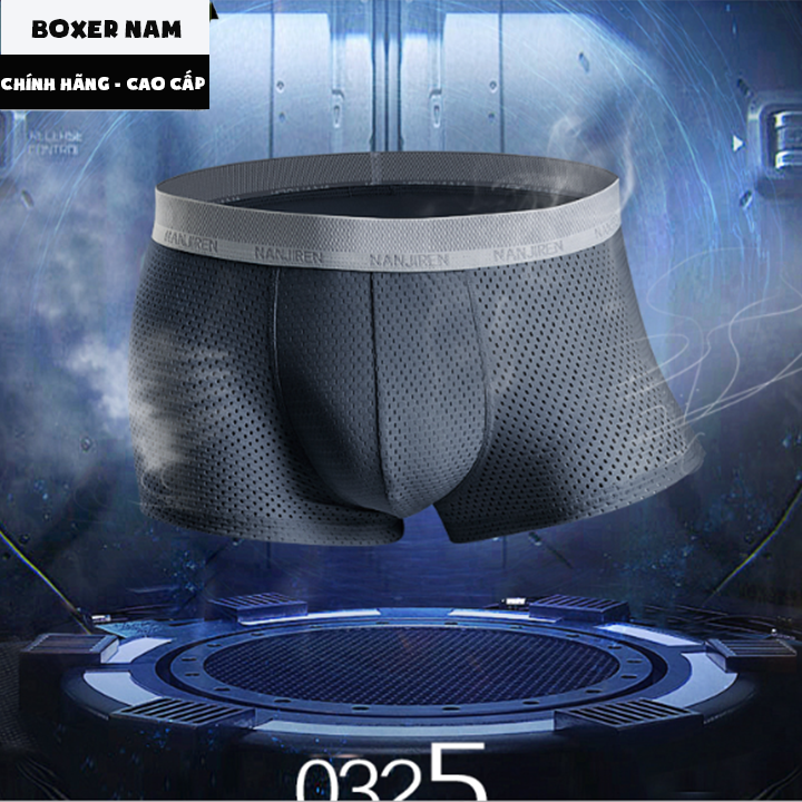 Hộp 4 chiếc sịp đùi nam Boxer thông hơi Cao Cấp