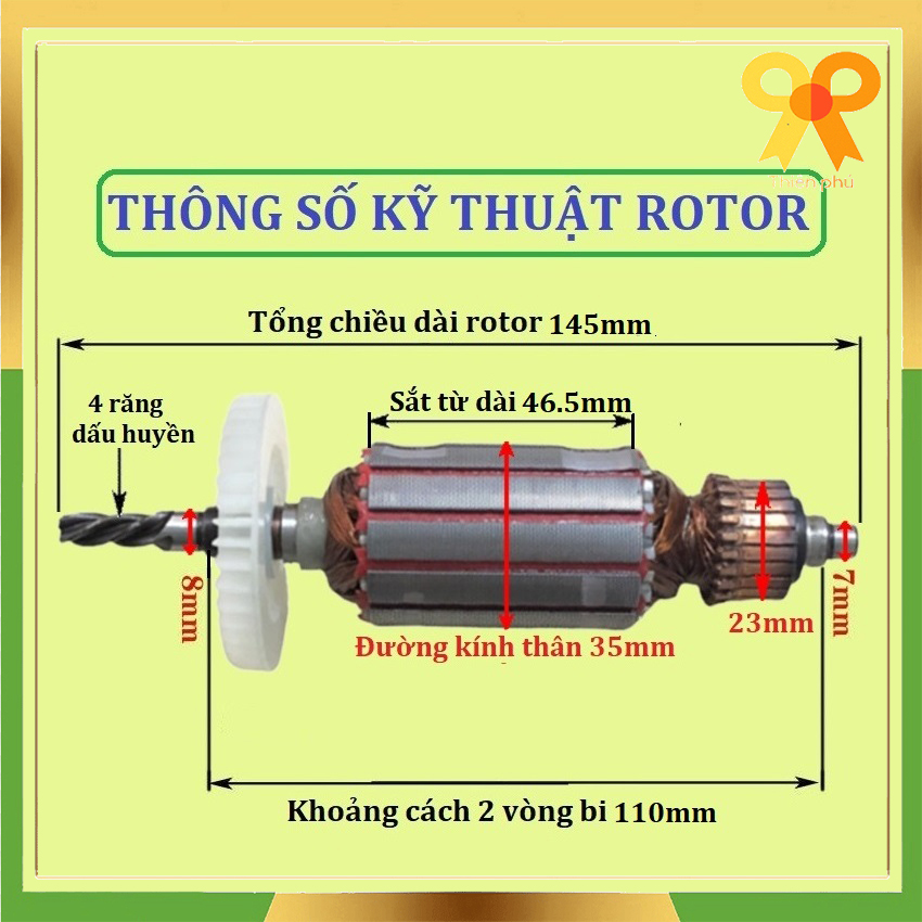 Rotor máy khoan cho CHUNGHOP 103