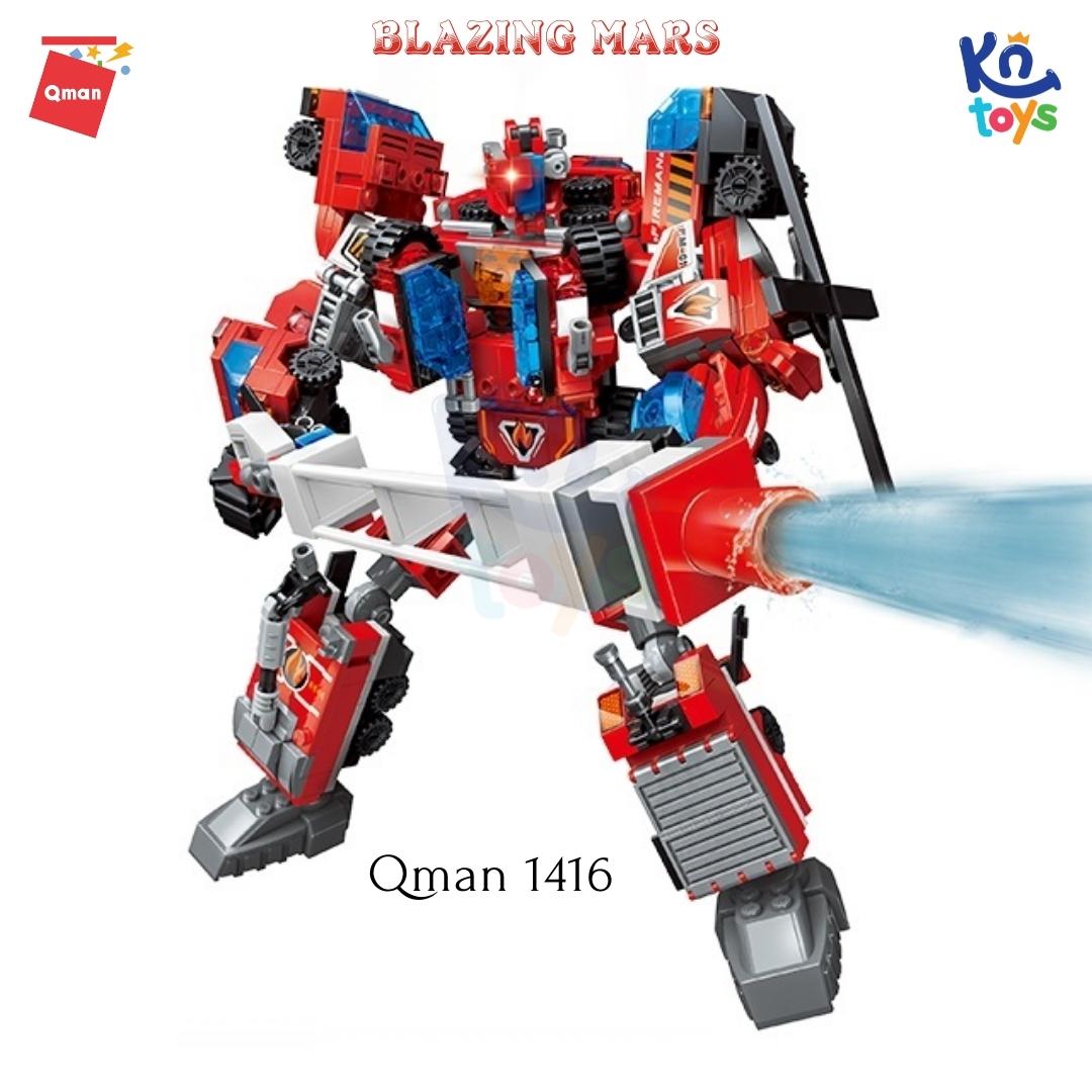 Đồ chơi xếp hình, lắp ráp lego Qman 1416 – Chiến binh Sao hỏa rực rỡ (498 mảnh ghép)