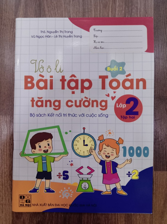 Sách - Vở Ô Li Bài Tập Toán Tăng Cường lớp 2 - tập 2