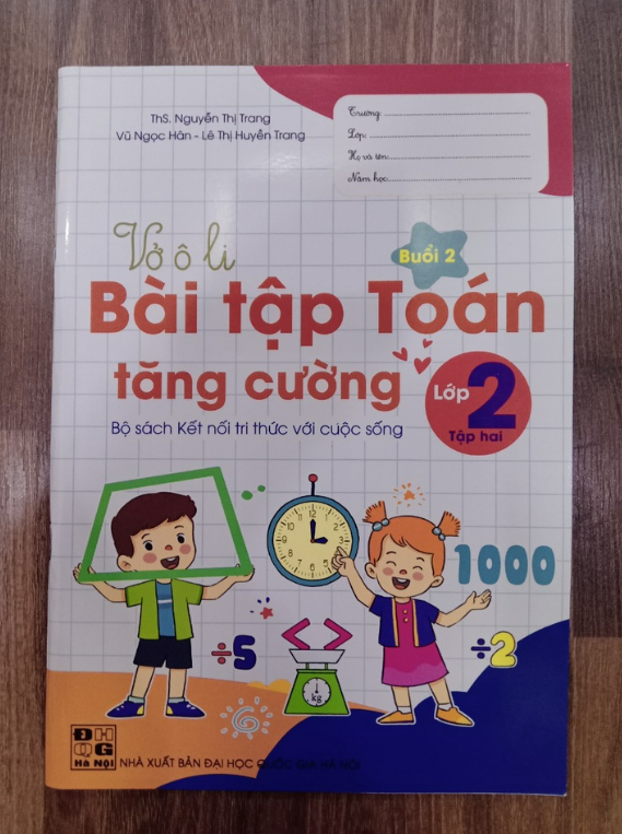 Sách - Vở Ô Li Bài Tập Toán Tăng Cường lớp 2 - tập 2 ( Kết Nối )