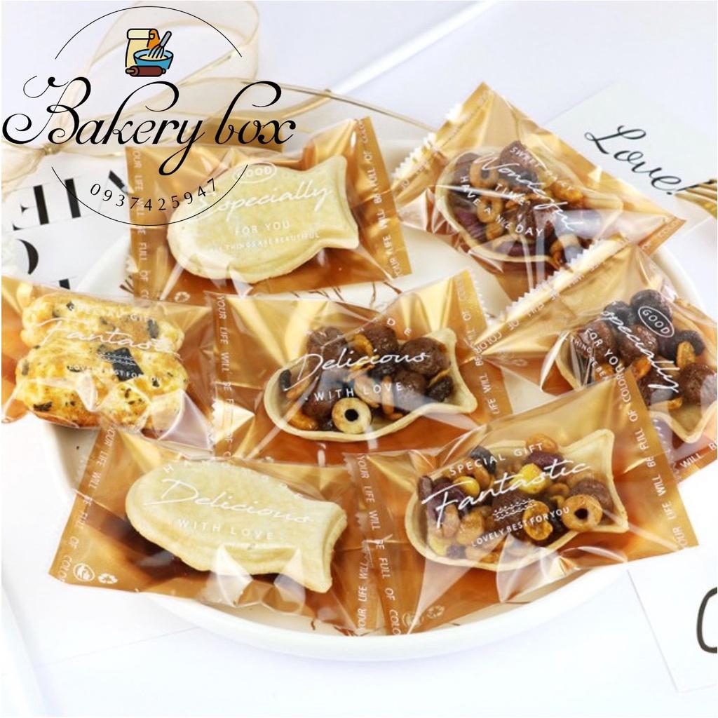 Set 100 Túi Bánh Dứa - Bánh Thuyền Cá - Cookie