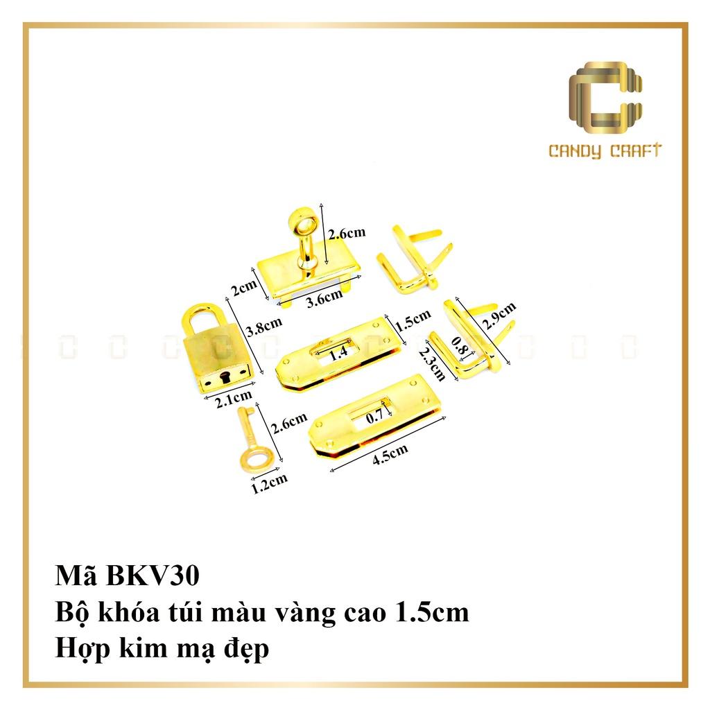 Bộ khóa túi BK Vàng - Bạc