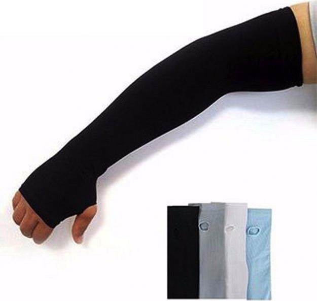 Găng Tay Chống Nắng Xỏ Ngón Thun Lạnh Mát