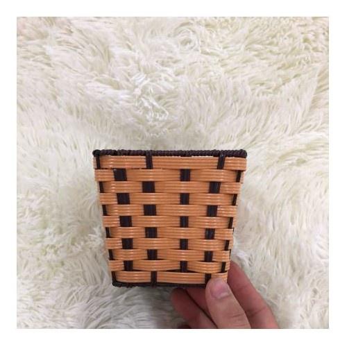 Giỏ đan vuông, tròn để giấy, bút, đũa