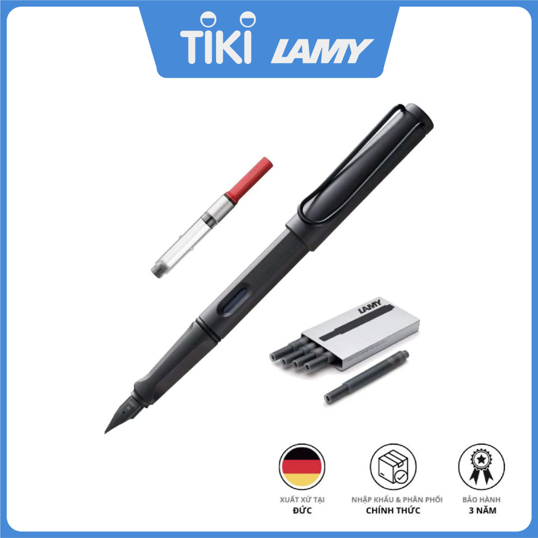 Bút máy cao cấp Lamy Safari màu 0E2 - Steel black