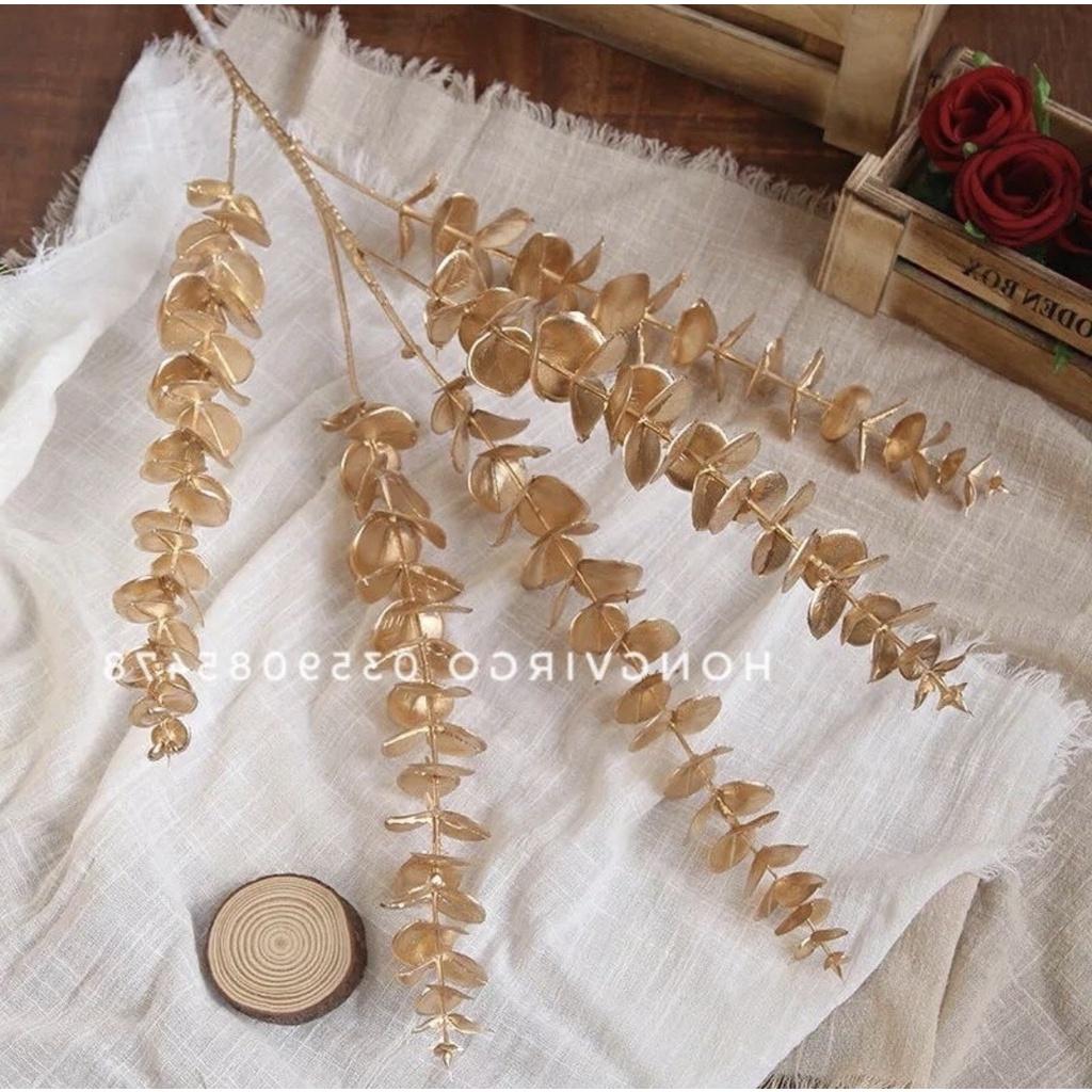 Cành lá táo vàng kim,cành rẻ quạt decỏ trang trí siêu đẹp