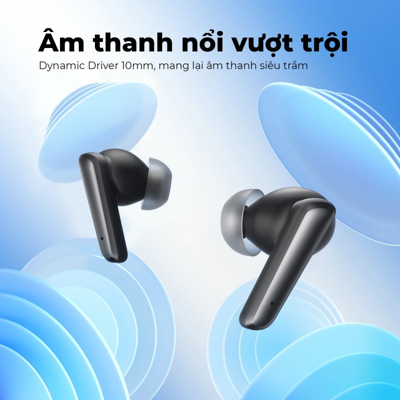 Tai nghe Bluetooth SoundPEATS Life Lite vừa khít với mọi loại tai mà không lo khó chịu - Hàng Chính Hãng