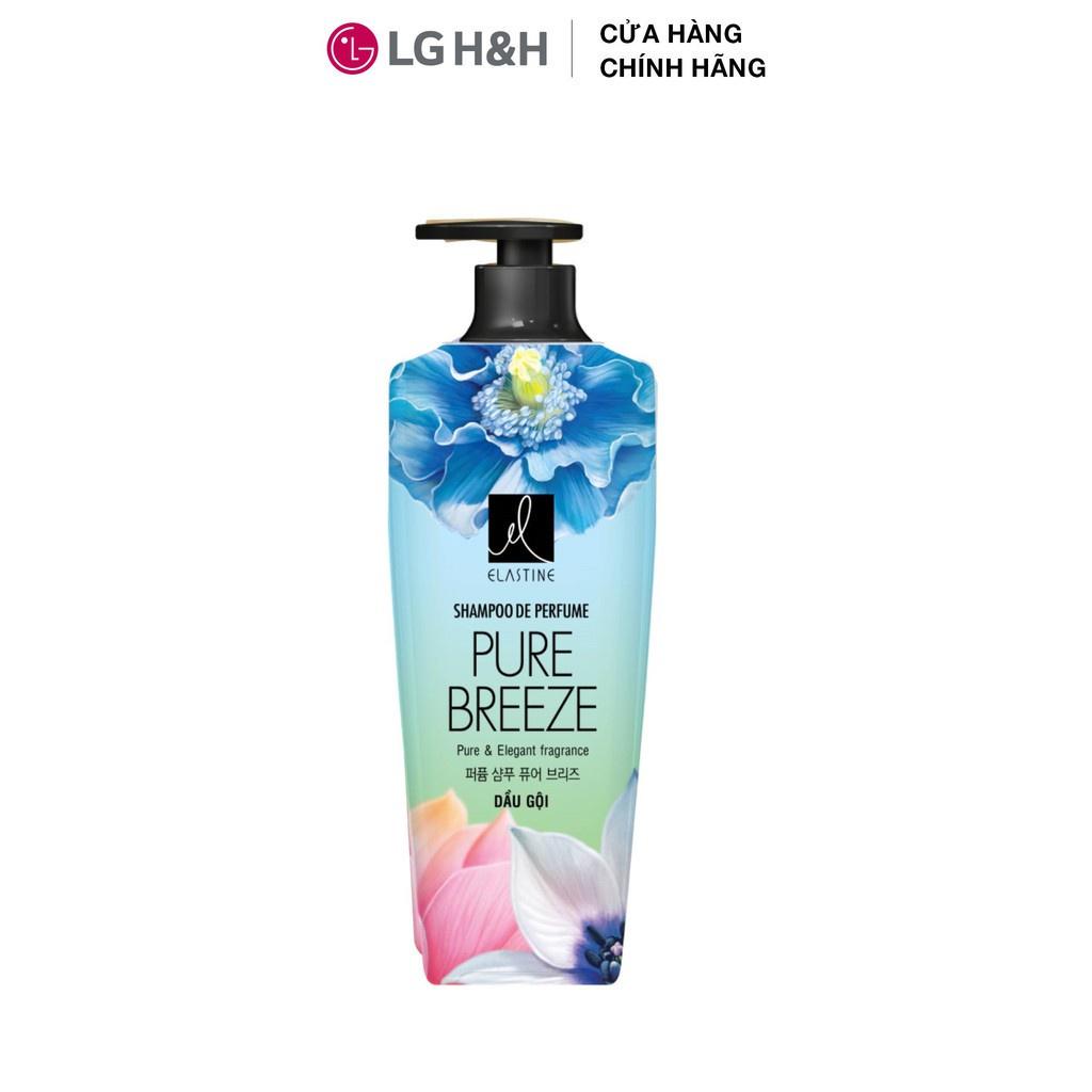 Bộ đôi Dầu gội xả Elastine De Perfume hương nước hoa Pure Breeze 600ml x2