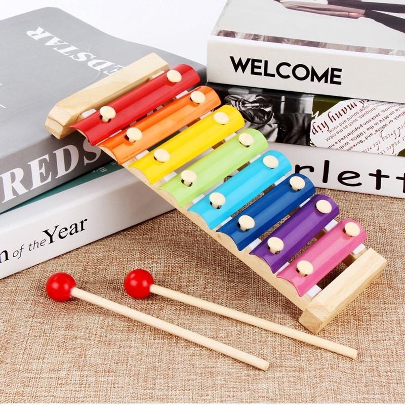 Đồ chơi đàn gỗ 8 thanh quãng Piano Xylophone - Đồ chơi âm nhạc cho bé