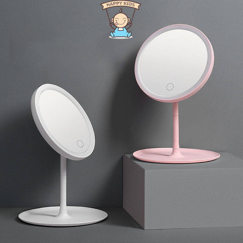 Gương Trang Điểm Để Bàn Có Đèn LED Cảm Ứng